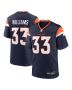 Men’s Denver Broncos Javonte Williams Navy Mile High Collection Alternate Game Jersey