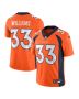 Men’s Denver Broncos Javonte Williams Orange Vapor Untouchable Limited Jersey