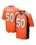Men’s Denver Broncos Jonas Griffith Orange Game Jersey