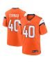 Men’s Denver Broncos Justin Strnad Orange Team Game Jersey