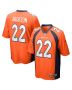 Men’s Denver Broncos Kareem Jackson Orange Game Jersey