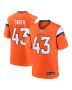 Men’s Denver Broncos Keidron Smith Orange Team Game Jersey