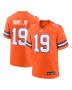 Men’s Denver Broncos Marvin Mims Jr Orange Mile High Collection 1977 Throwback Player Game Jersey