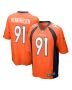 Men’s Denver Broncos Matt Henningsen Orange Game Player Jersey