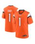 Men’s Denver Broncos Orange #1 Dad Game Jersey