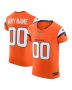 Men’s Denver Broncos Orange Team Vapor F.U.S.E. Elite Custom Jersey