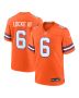 Men’s Denver Broncos P.J. Locke III Orange Mile High Collection 1977 Throwback Player Game Jersey