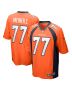 Men’s Denver Broncos Quinn Meinerz Orange Game Jersey