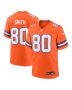Men’s Denver Broncos Rod Smith Orange Mile High Collection 1977 Throwback Retired Player Game Jersey