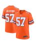 Men’s Denver Broncos Tom Jackson Orange Mile High Collection 1977 Throwback Retired Player Game Jersey