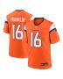 Men’s Denver Broncos Troy Franklin Orange Team Game Jersey