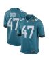 Men’s De’Shaan Dixon Jacksonville Jaguars Teal Team Game Player Jersey