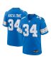 Men’s Detroit Lions Alex Anzalone Blue Game Jersey