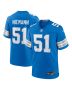 Men’s Detroit Lions Ben Niemann Blue Team Game Jersey