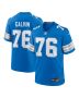 Men’s Detroit Lions Connor Galvin Blue Team Game Jersey