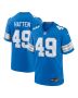 Men’s Detroit Lions Hogan Hatten Blue Game Jersey
