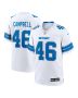 Men’s Detroit Lions Jack Campbell White White Game Jersey