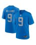 Men’s Detroit Lions Jameson Williams Blue Alternate Game Jersey