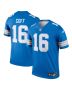 Men’s Detroit Lions Jared Goff Blue Team Legend Player Performance Top