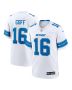 Men’s Detroit Lions Jared Goff White Game Jersey