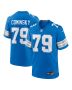 Men’s Detroit Lions John Cominsky Blue Team Game Jersey