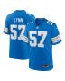 Men’s Detroit Lions Nate Lynn Blue Game Jersey
