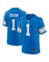 Men’s Detroit Lions Number 1 Groom Blue Game Jersey