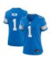 Men’s Detroit Lions Number 1 Mom Blue Game Jersey