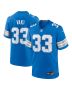 Men’s Detroit Lions Sione Vaki Blue Team Game Jersey
