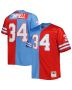 Men’s Houston Oilers Earl Campbell Mitchell & Ness Light Blue/Red Big & Tall Gridiron Classics Split Legacy Retired Player Jersey