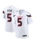 Men’s Houston Texans Jalen Pitre White Game Jersey