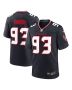 Men’s Houston Texans Kurt Hinish Navy Team Game Jersey