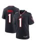 Men’s Houston Texans Stefon Diggs Navy Game Jersey