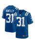 Men’s Indianapolis Colts Jason Huntley Royal Team Game Jersey