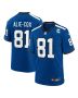 Men’s Indianapolis Colts Mo Alie Cox Royal Indiana Nights Alternate Game Jersey