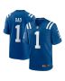 Men’s Indianapolis Colts Number 1 Dad Royal Game Jersey