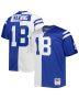 Men’s Indianapolis Colts Peyton Manning Mitchell & Ness White/Royal Big & Tall Split Legacy Retired Player Jersey