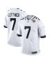Men’s Jacksonville Jaguars Byron Leftwich White Retired Player Game Jersey