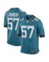 Men’s Jacksonville Jaguars Caleb Johnson Teal Game Player Jersey
