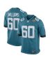 Men’s Jacksonville Jaguars Darryl Williams Teal Game Player Jersey