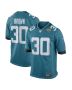 Men’s Jacksonville Jaguars Montaric Brown Teal Game Player Jersey