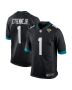 Men’s Jacksonville Jaguars Travis Etienne Black Game Jersey