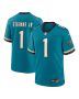 Men’s Jacksonville Jaguars Travis Etienne Jr Teal Prowler Throwback Player Game Jersey