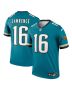 Men’s Jacksonville Jaguars Trevor Lawrence Teal Alternate Legend Player Performance Top