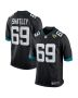 Men’s Jacksonville Jaguars Tyler Shatley Black Game Jersey