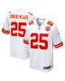 Men’s Kansas City Chiefs Clyde Edwards-Helaire White Game Jersey