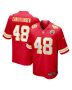 Men’s Kansas City Chiefs Cole Christiansen Red Game Player Jersey