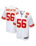 Men’s Kansas City Chiefs George Karlaftis White Away Game Player Jersey