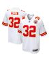 Men’s Kansas City Chiefs Marcus Allen White Retired Player Game Jersey