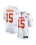 Men’s Kansas City Chiefs Patrick Mahomes Tundra White Super Bowl LIX Fashion Game Jersey
